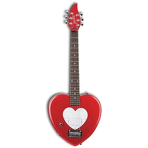 Daisy Rock Debutante Heartbreaker Short Scale Electric Guitar  (Red Hot Red) - Left Handed Model