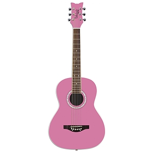 Daisy Rock Junior Miss Acoustic Short Scale Guitar - Bubblegum