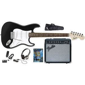 Squier® Stop Dreaming, Start Playing™ Guitar Pack - Affinity Strat® with 15-watt Amp - Black