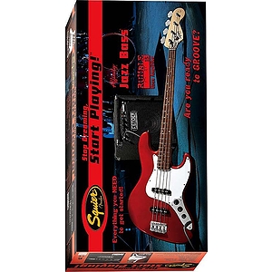 Squier® Stop Dreaming, Start Playing™ Bass Pack: Affinity J Bass® with Rumble™ 15 Amp - Metallic Red