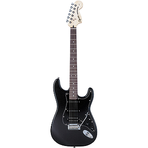 Squier® Standard Fat Strat® Electric Guitar - Black w/white pickguard