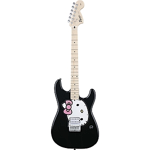 Squier® Hello Kitty® Stratocaster® Electric Guitar - Black