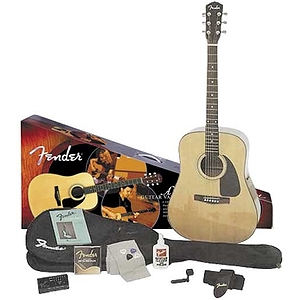 Fender® DG-8 Solid-Top Acoustic Guitar Package