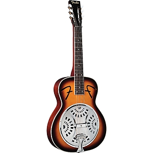 Fender® FR-50 Wood-body Square Neck Resonator Guitar - Sunburst, Square Neck