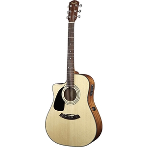Fender® CD-100CE LH Dreadnought Cutaway Acoustic-Electric Guitar - Natural, LEFT-HANDED VERSION