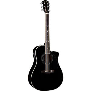 Fender® CD-140SCE Solid-top Steel-string Acoustic-Electric Guitar - Black