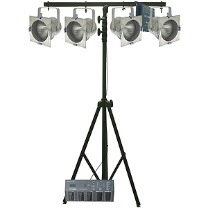American DJ FC-56 Lighting System w/Controller, Dimmer, Par Cans, Stand