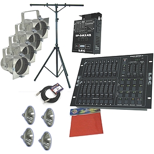 American DJ Stage System A w/DMX Controller, Dimmer and Par Cans