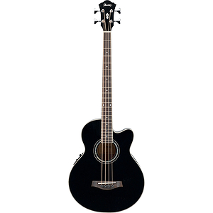 Ibanez AEB10E Acoustic-Electric 4-string Bass Guitar - Black