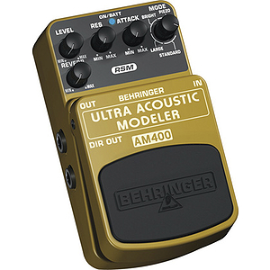 Behringer AM400 Ultimate Electric-to-Acoustic Guitar Modeling Effects Pedal