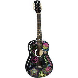 Luna Imagine Children's Mini-Acoustic Guitar - Blank Slate with Re-usable Markers