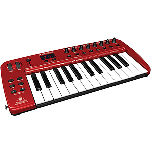 Behringer U-CONTROL UMA25S Ultra-Slim 25-Key USB MIDI Controller Keyboard - with internal Audio Interface, Software & Plug-Ins