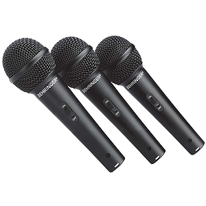 Behringer Ultravoice XM1800S Dynamic Cardioid Vocal Microphone - 3-pack