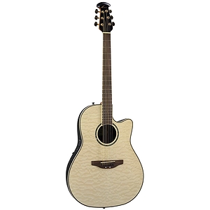 Ovation Celebrity CC24 Mid-Depth Acoustic-Electric Guitar - Natural Quilt