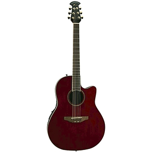 Ovation Celebrity CC24 Mid-Depth Acoustic-Electric Guitar - Ruby Red