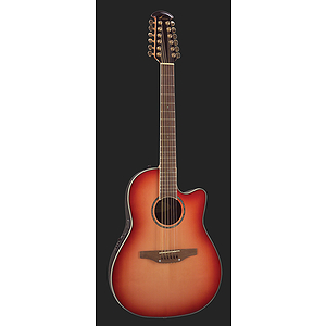 Ovation Celebrity CC245 Mid-Depth 12-string Acoustic-Electric Guitar - Honey Burst