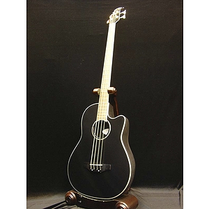 Ovation Celebrity Roundback Acoustic-Electric Bass Guitar - Black