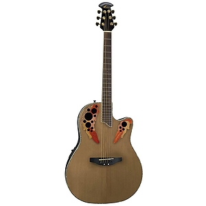 Ovation Celebrity Deluxe CC44 Mid-Depth Multi-soundhole Acoustic-Electric Guitar - Natural