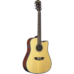 Washburn D46SCE Acoustic-Electric Cutaway Guitar - Natural - with Case