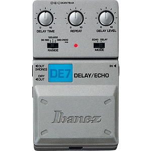 Ibanez DE7 Tone-Lok Delay/Echo Guitar Effects Pedal