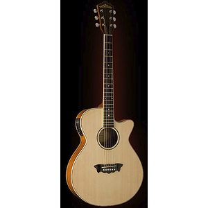 Washburn EA16 Thin-body Acoustic-Electric - Natural - with gig bag