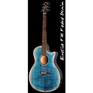 Dean Exotica FM Acoustic-Electric Guitar - Faded Denim