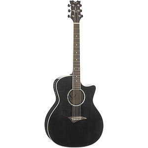 Dean Exotica FM Acoustic-Electric Guitar - Trans Black