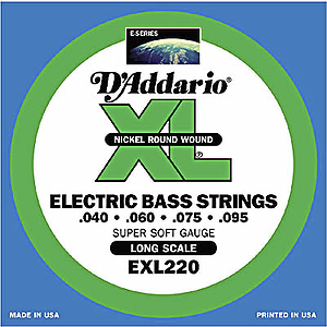 D'Addario XL Bass Strings - Supersoft, 2-pack