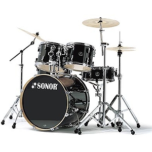 Sonor Force 2007 Studio 1 5-piece Fusion Drumset - Black