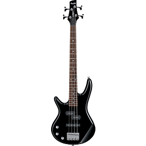 Ibanez GSRM20L GSR Series Left-handed Short-scale 4-string Bass Guitar - Black, Left-Handed Version