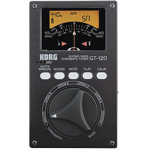 Korg GT120 Chromatic Tuner for Guitar and Bass