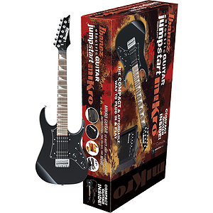 Ibanez Jumpstart IJM21 Children's Electric Guitar Starter Pack (for age 7-11) - Black Night, Rosewood Fretboard