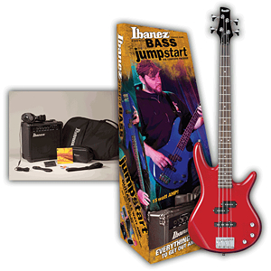 Ibanez Jumpstart IJXB190 Bass Guitar Starter Pack - Trans Red