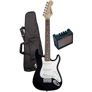 Fender® Squier® Children's Electric Guitar Package - Black