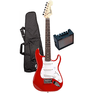Fender® Squier® Children's Electric Guitar Package - Red