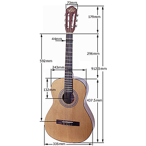 Oscar Schmidt 3/4-size Classical Guitar
