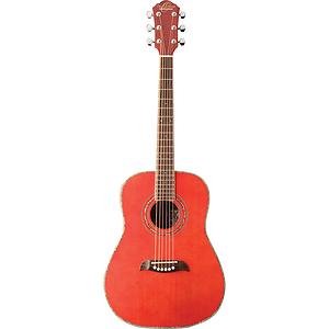 Oscar Schmidt 3/4-Size Acoustic Guitar - Red Finish