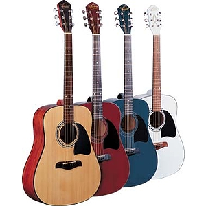 Oscar Schmidt OG2 Dreadnought Acoustic Guitar - White