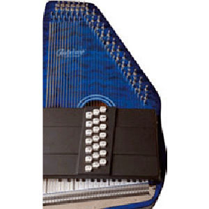 Oscar Schmidt OS21C Autoharp - Quilted Blue