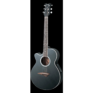 Dean Performer E Acoustic-Electric Guitar - Black, LEFT-HANDED VERSION
