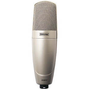 Shure KSM32/SL Embossed Single-Diaphragm Condenser Microphone - Champagne/Silver Finish