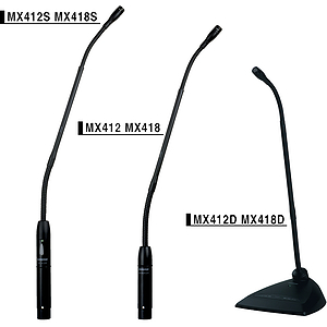 Shure MX418/C Gooseneck Mics