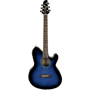 Ibanez TCY10ETBS Talman Acoustic-Electric Guitar, Trans Blue Sunburst