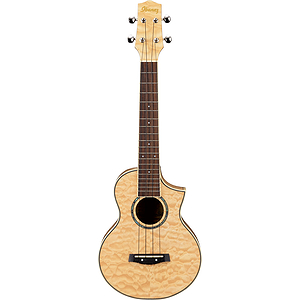 Ibanez UEW10QM Concert Ukulele w/gig bag - Quilted Maple