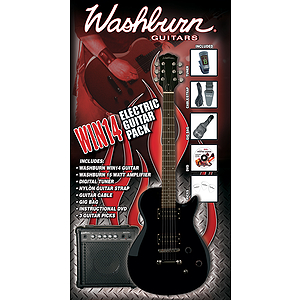 Washburn Idol Pack Electric Guitar Package - Black