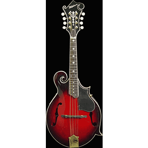 Washburn M3SWE Acoustic-Electric Florentine-style Solid-top Mandolin - Wine Red - with case
