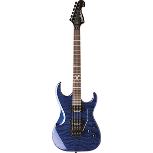 Washburn X40PRO Electric Guitar - Quilted Trans Blue - with gig bag