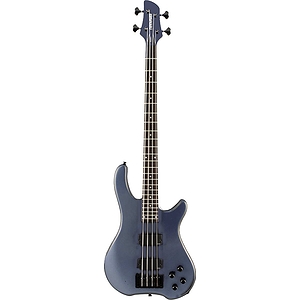 Fernandes Tremor Deluxe 4-String Bass Guitar-Gun Metal Blue Satin