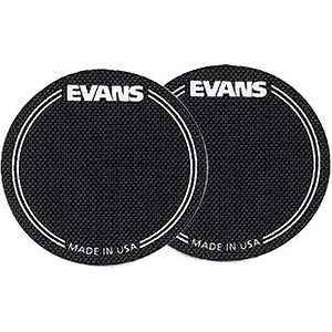 Evans Black Nylon Single Bass Drum Patches (2)