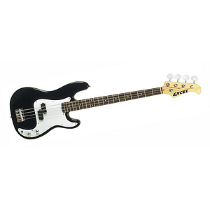 Excel Electric Bass Guitar, Black